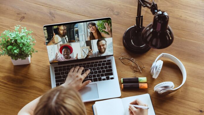 remote-meeting-woman-working-from-home-during-coronavirus-or-covid-19-quarantine-remote-office-concept
