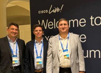 Cisco Live 2024: Los líderes regionales discuten la evolución de la IA De Derecha a Izquierda- Mariano O’kon, Líder de Arquitecturas - Ramón Viñals, líder de Ingeniería - Ghassan Dreibi, Líder de Seguridad