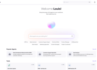 Zoho One se transforma con una innovadora interfaz, poderosa IA integrada y mayor conexión entre aplicaciones 1.Zia Agents Home (2)