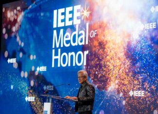 Jensen Huang, galardonado con la Medalla de Honor IEEE 2026 Jensen Huang, de NVIDIA.
