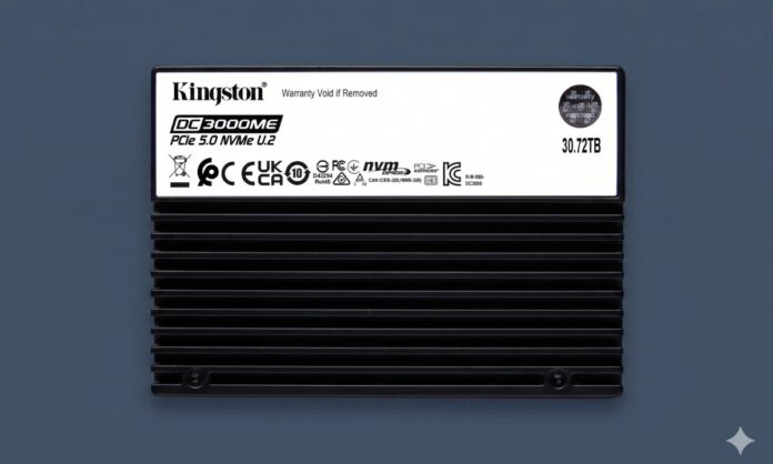 Kingston lanza el SSD NVMe Kingston DC3000ME Gen5 U.2 de alta capacidad 30,72 TB.