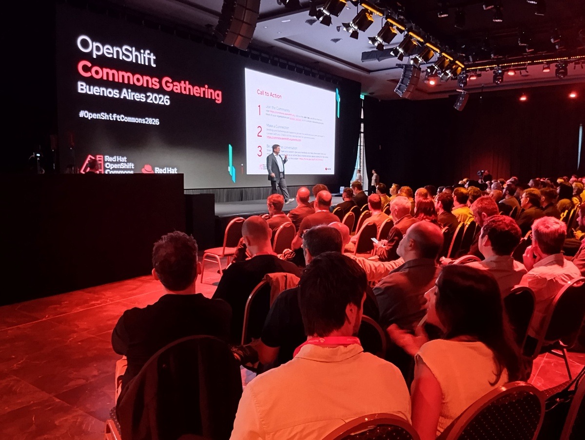 OpenShift Commons Gathering de Buenos Aires La apertura del OpenShift Commons Gathering 2026, en El Central, de La Rural, Ciudad de Buenos Aires.