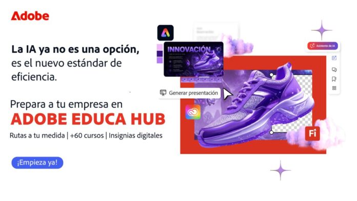 Adobe Adobe presenta una nueva etapa de Adobe Educa Hub.
