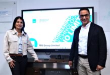 PBS Group fortalece su estrategia regional y desarrollo de soluciones tecnológicas en el mercado peruano Nella Aguilar, Country Manager de PBS Group Perú y Leonardo Velásquez, Regional Infrastructure & Networking Director de PBS Group.