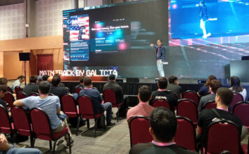 Ekoparty mostró sus músculos empresariales en la edición 2026 Escenario principal de la Ekoparty